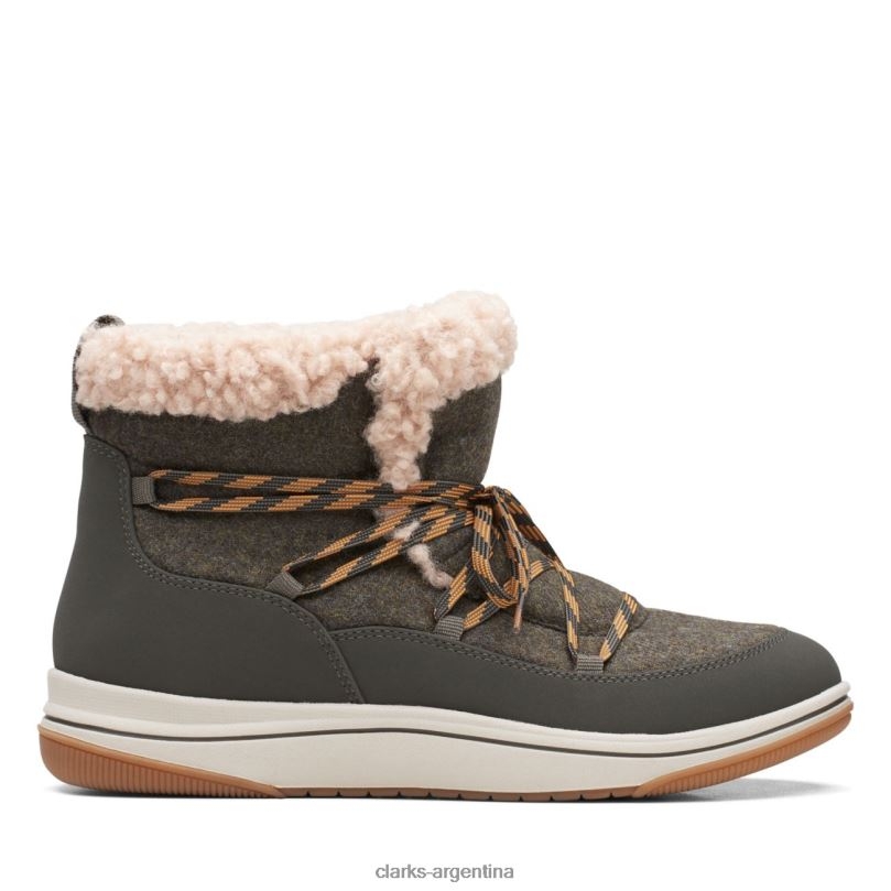 Clarks unisexo 2FZPZ6280 Combi oliva oscuro Clarks Breeze Glacier Combi oliva oscuro combinación oliva oscuro