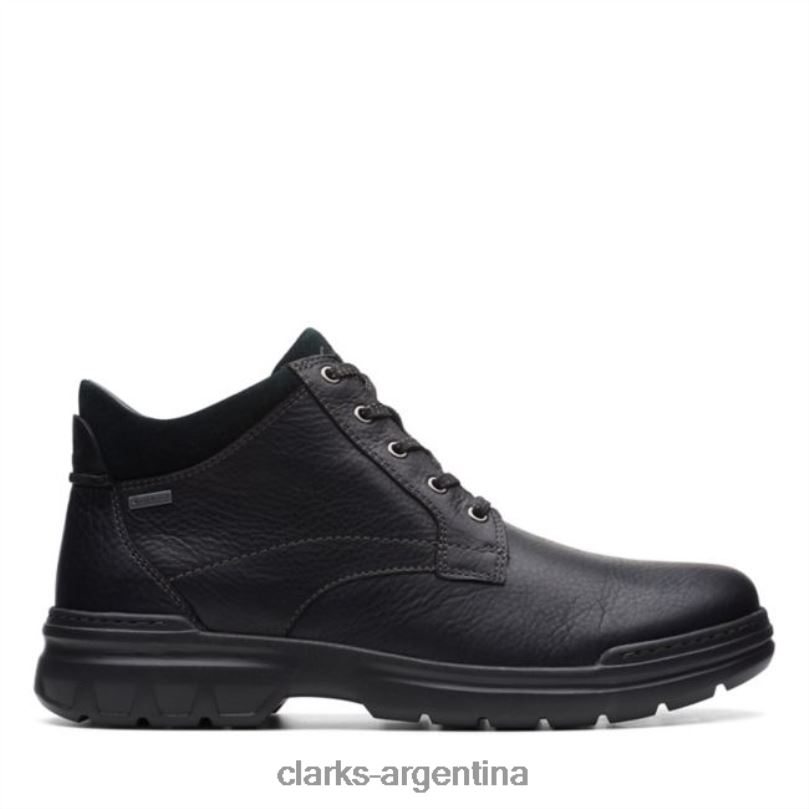 Clarks unisexo 2FZPZ5668 rockie de cuero negro 2 up gore-tex clarks de cuero negro cuero negro