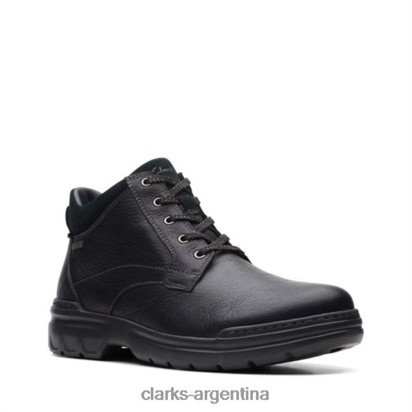 Clarks unisexo 2FZPZ5668 rockie de cuero negro 2 up gore-tex clarks de cuero negro cuero negro