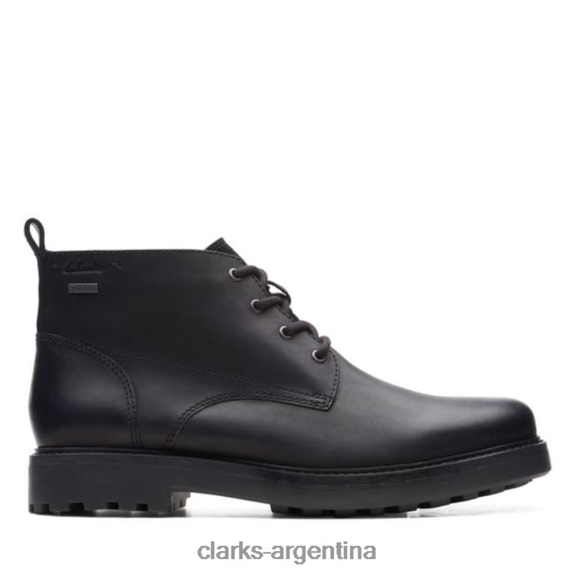 Clarks unisexo 2FZPZ5697 clarks cuero aceitoso negro chard mid gore-tex cuero aceitoso negro cuero negro aceitoso