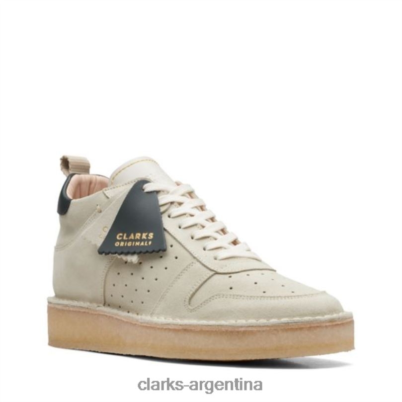 Clarks unisexo 2FZPZ5170 clarks desert run off ante blanco ante blanco roto gamuza blanca