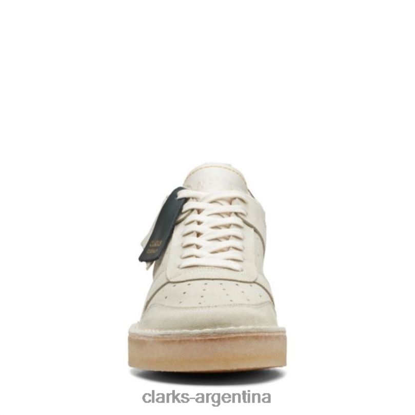 Clarks unisexo 2FZPZ5170 clarks desert run off ante blanco ante blanco roto gamuza blanca