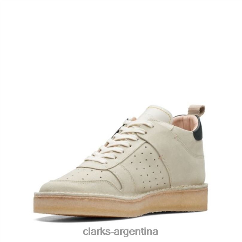 Clarks unisexo 2FZPZ5170 clarks desert run off ante blanco ante blanco roto gamuza blanca