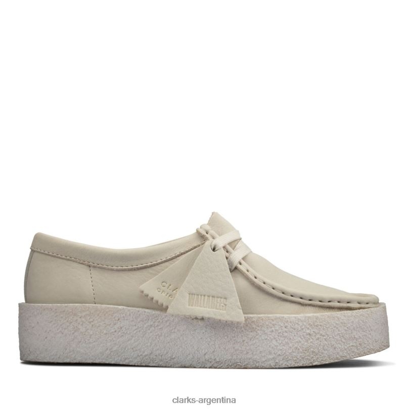 Clarks unisexo 2FZPZ6180 taza wallabee de nubuck blanco clarks de nubuck blanco nubuck blanco