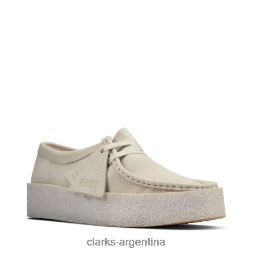 Clarks unisexo 2FZPZ6180 taza wallabee de nubuck blanco clarks de nubuck blanco nubuck blanco