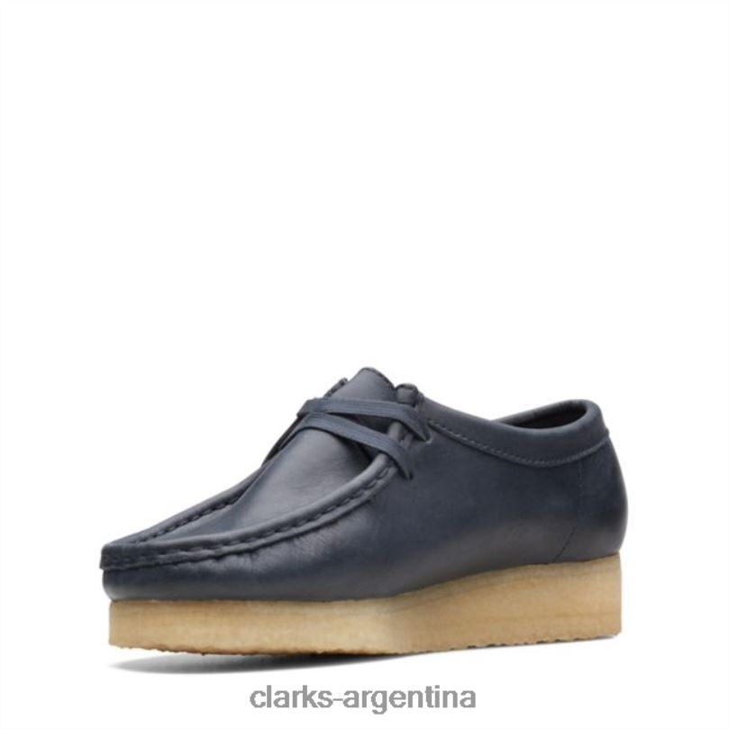 Clarks unisexo 2FZPZ5115 cuero azul marino clarks wallabee cuero azul marino cuero azul marino