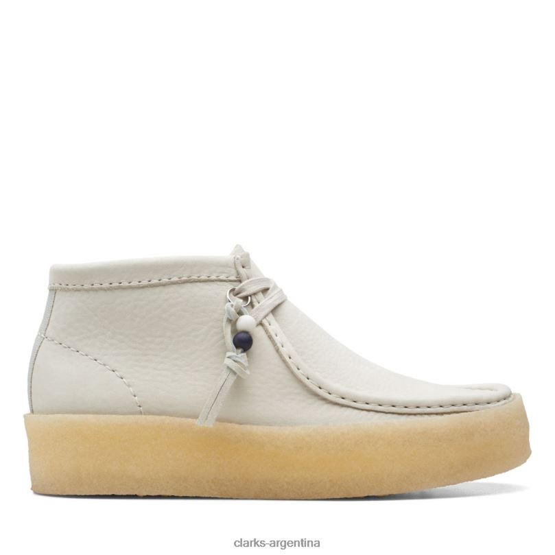 Clarks unisexo 2FZPZ5348 Bota wallabee de nobuck blanco clarks de nobuck blanco nubuck blanco