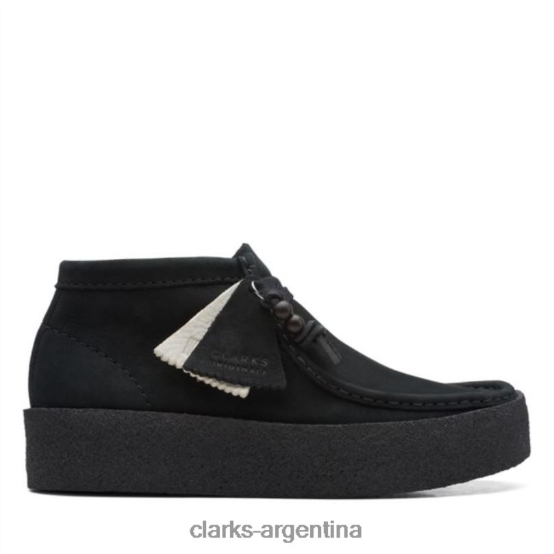 Clarks unisexo 2FZPZ5349 Bota de copa wallabee de nobuck negro clarks de nobuck negro nubuck negro