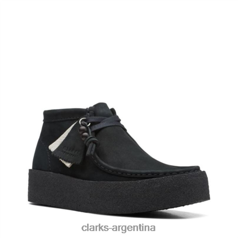 Clarks unisexo 2FZPZ5349 Bota de copa wallabee de nobuck negro clarks de nobuck negro nubuck negro