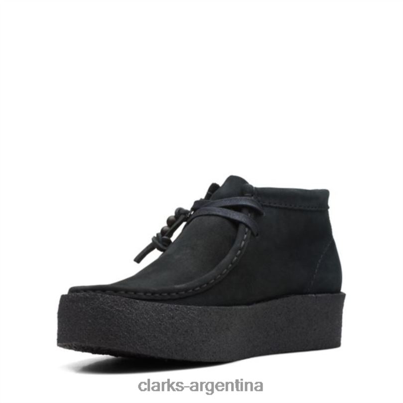 Clarks unisexo 2FZPZ5349 Bota de copa wallabee de nobuck negro clarks de nobuck negro nubuck negro