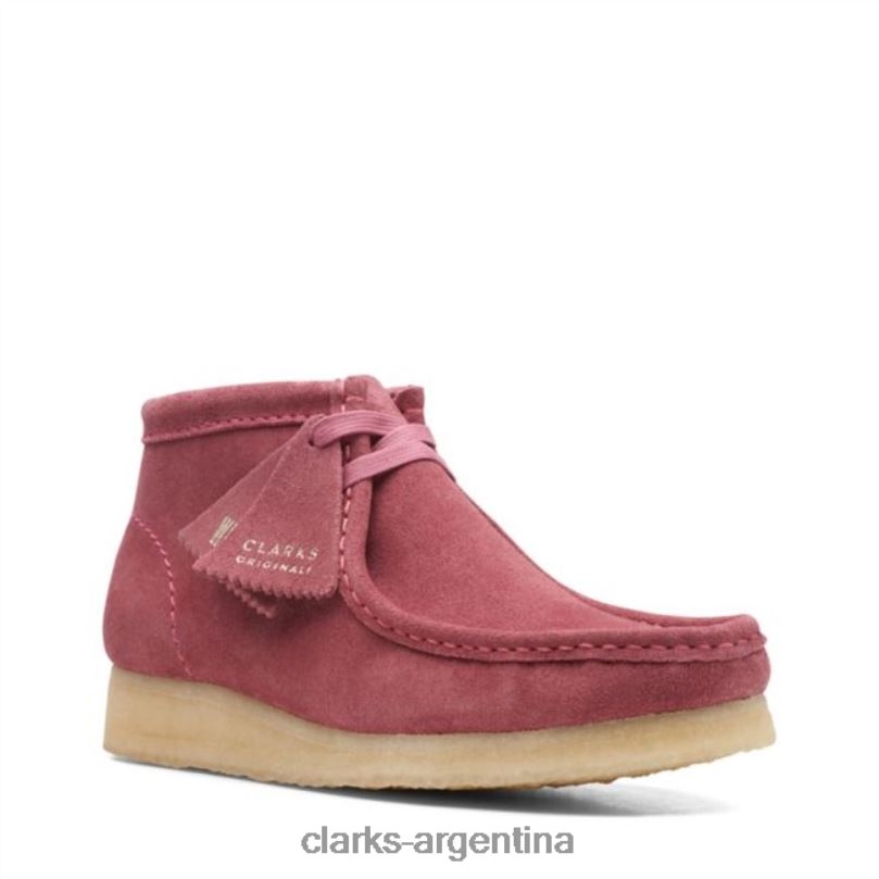 Clarks unisexo 2FZPZ5354 bota clarks wallabee rosa gamuza rosa gamuza rosa rosa gamuza rosa rosa