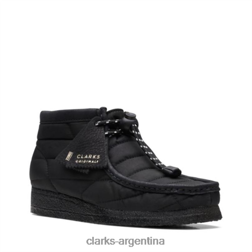 Clarks unisexo 2FZPZ6051 Bota clarks wallabee acolchada negra acolchada negra acolchado negro