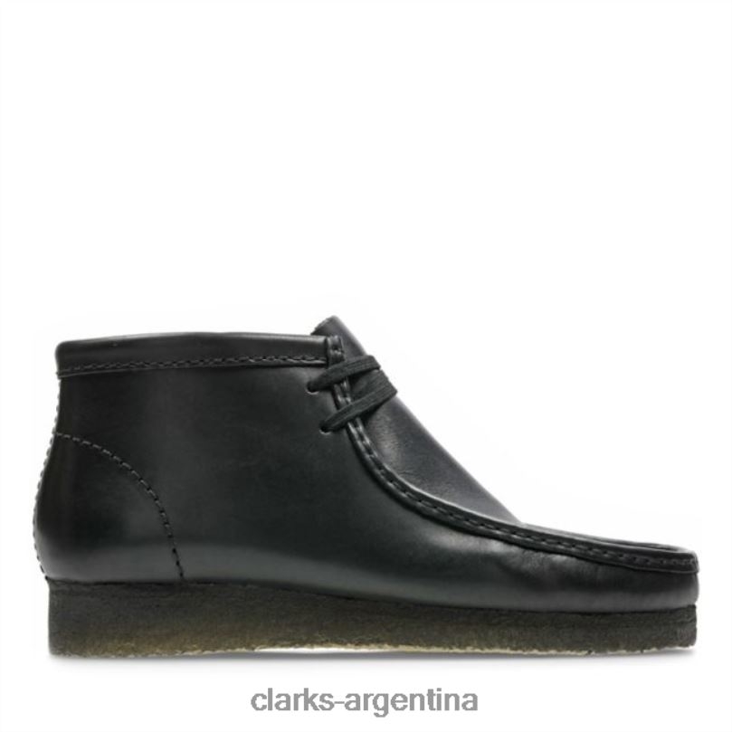 Clarks unisexo 2FZPZ6741 bota wallabee cuero negro clarks cuero negro cuero negro
