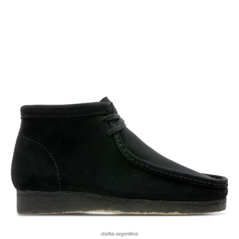Clarks unisexo 2FZPZ6742 bota wallabee ante negro clarks negros ante negro