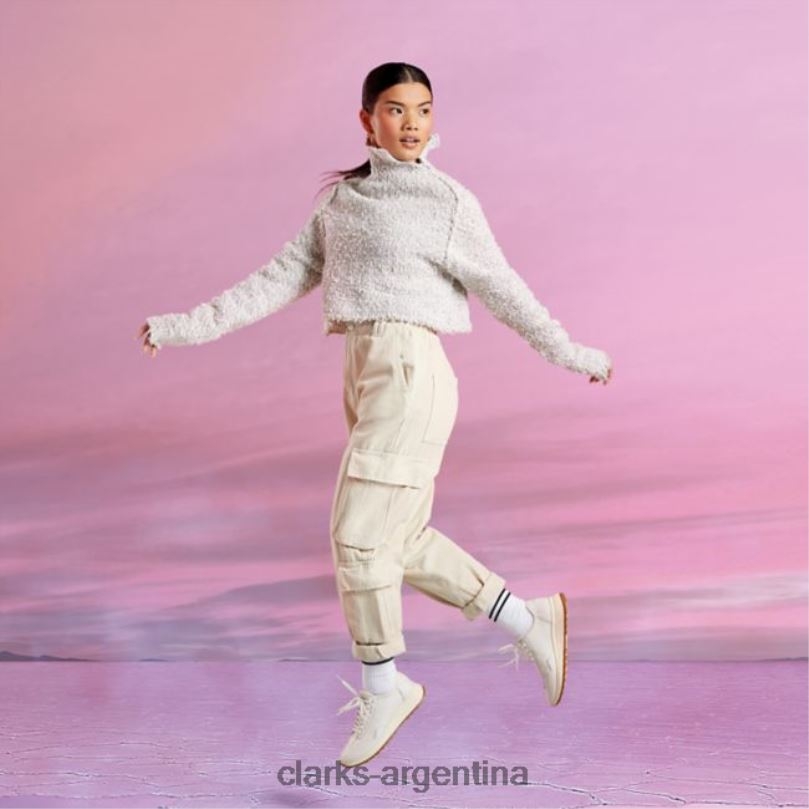 Clarks unisexo 2FZPZ5106 clarks dash lite lo cuero blanco roto cuero blanco roto cuero blanco roto