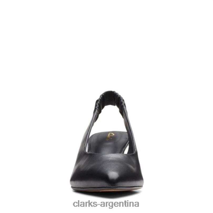 Clarks unisexo 2FZPZ5126 violeta 55 sling cuero negro clarks de cuero negro cuero negro