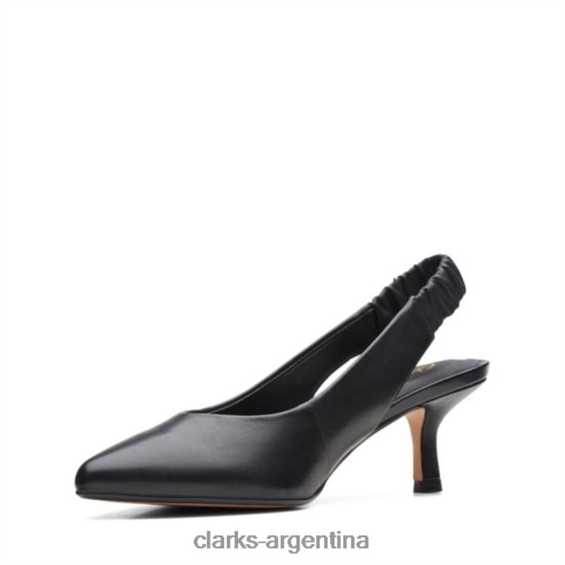 Clarks unisexo 2FZPZ5126 violeta 55 sling cuero negro clarks de cuero negro cuero negro