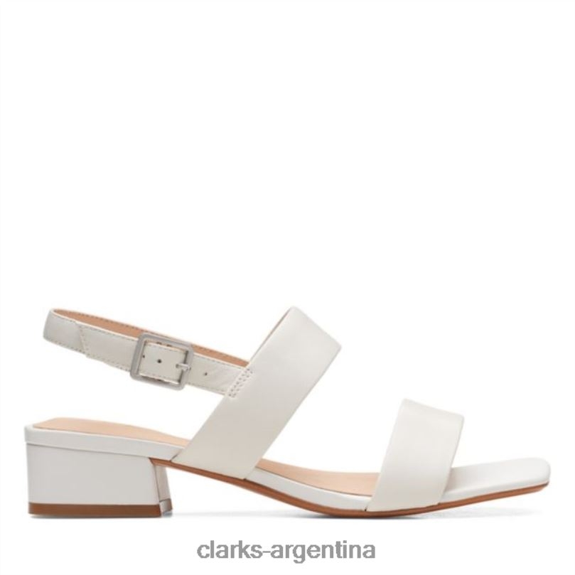Clarks unisexo 2FZPZ5211 cuero blanco clarks seren25 correa cuero blanco cuero blanco