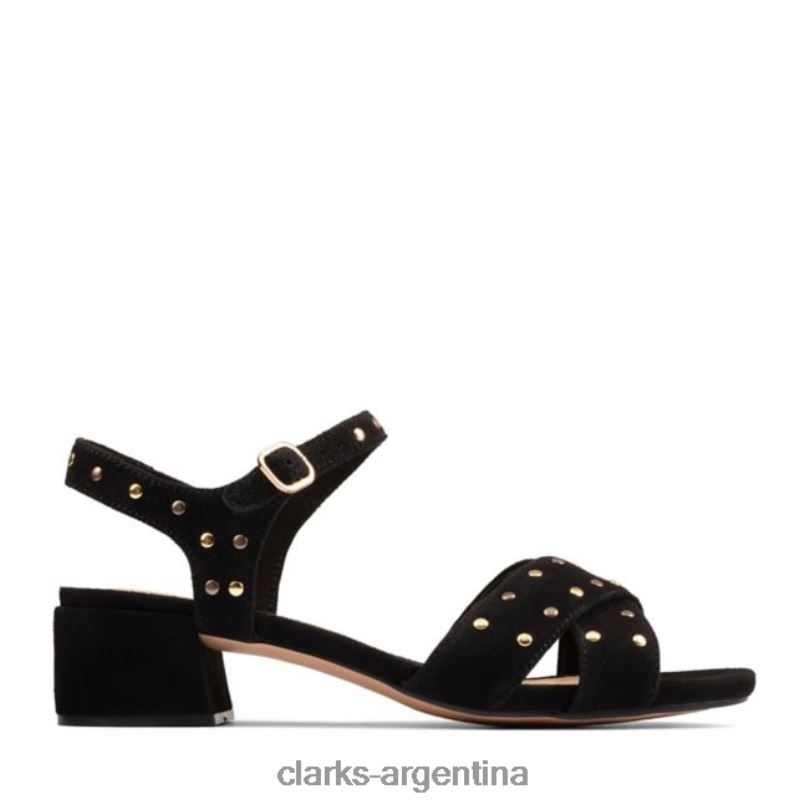 Clarks unisexo 2FZPZ5233 clarks ante negro transparente 35 correa ante negro ante negro