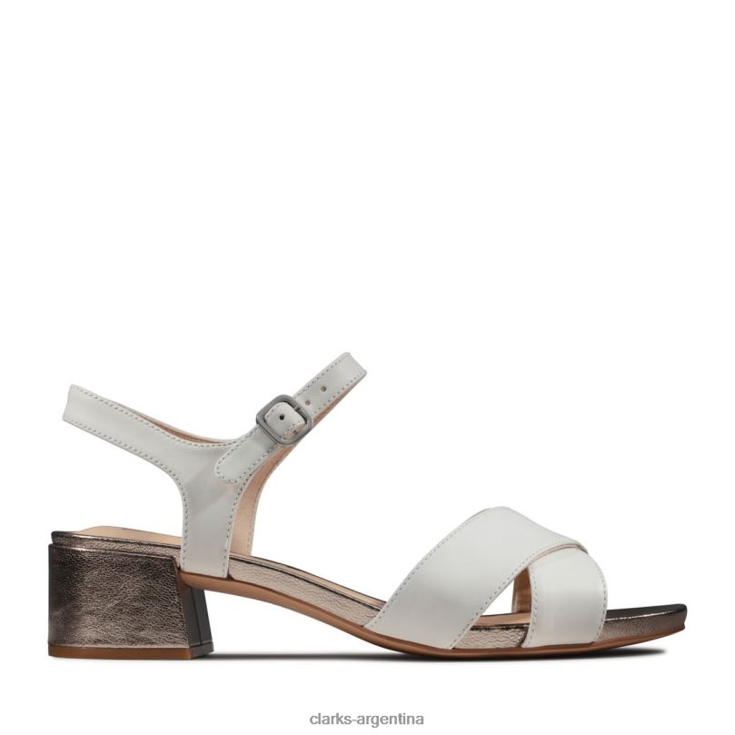 Clarks unisexo 2FZPZ5247 transparente 35 correas combi blanco clarks white combi combinación blanca