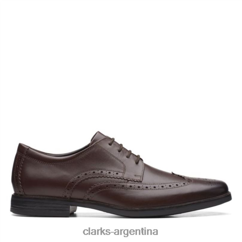 Clarks unisexo 2FZPZ5523 cuero marrón oscuro clarks howard wing cuero marrón oscuro cuero marrón oscuro