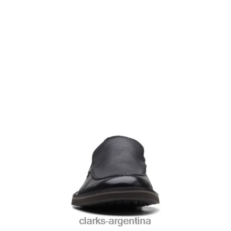 Clarks unisexo 2FZPZ5593 clarks cuero negro atticus lt borde cuero negro cuero negro