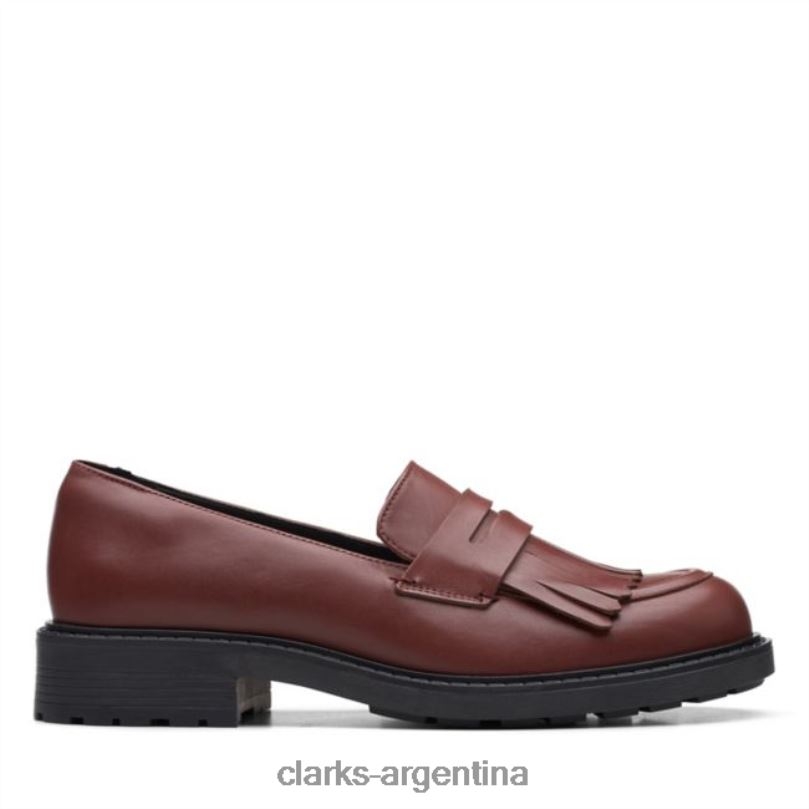 Clarks unisexo 2FZPZ6046 mocasín orinoco 2 piel castaño clarks piel castaño cuero castaño