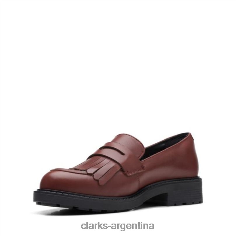 Clarks unisexo 2FZPZ6046 mocasín orinoco 2 piel castaño clarks piel castaño cuero castaño