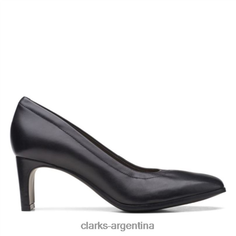 Clarks unisexo 2FZPZ6094 seren 55 cuero negro suave clarks de cuero negro cuero negro