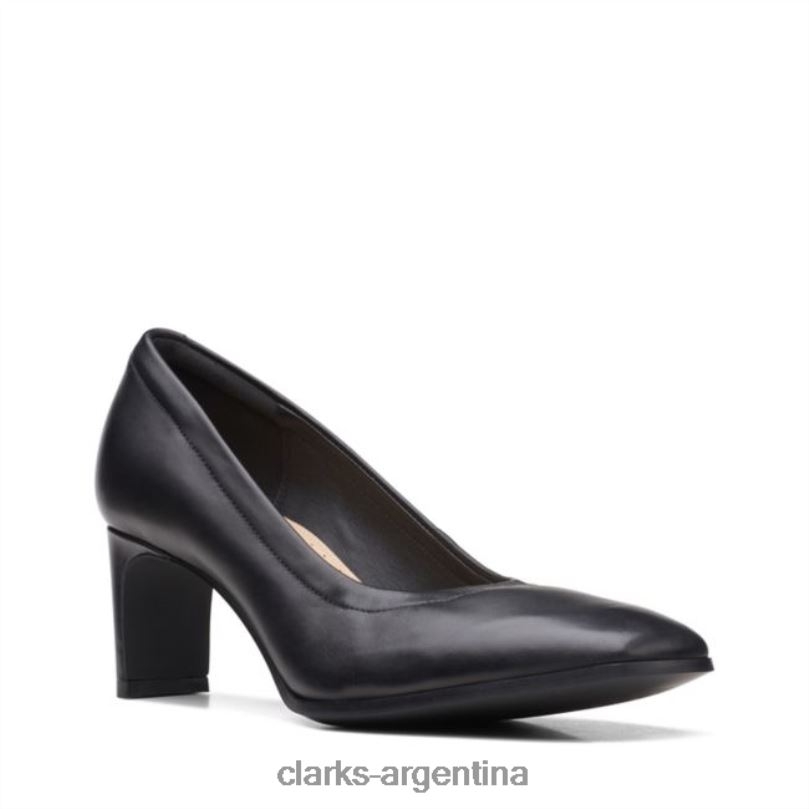Clarks unisexo 2FZPZ6094 seren 55 cuero negro suave clarks de cuero negro cuero negro