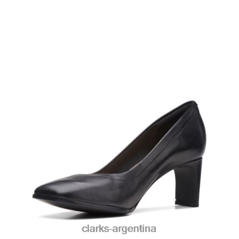 Clarks unisexo 2FZPZ6094 seren 55 cuero negro suave clarks de cuero negro cuero negro