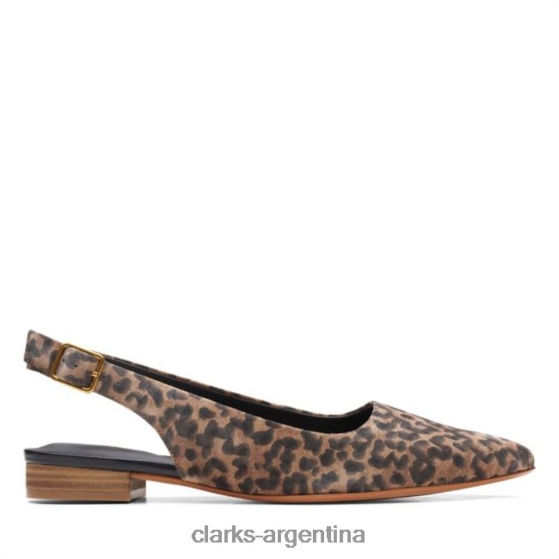 Clarks unisexo 2FZPZ6454 Laina 15 Sling estampado de leopardo clarks con estampado de leopardo estampado de leopardo