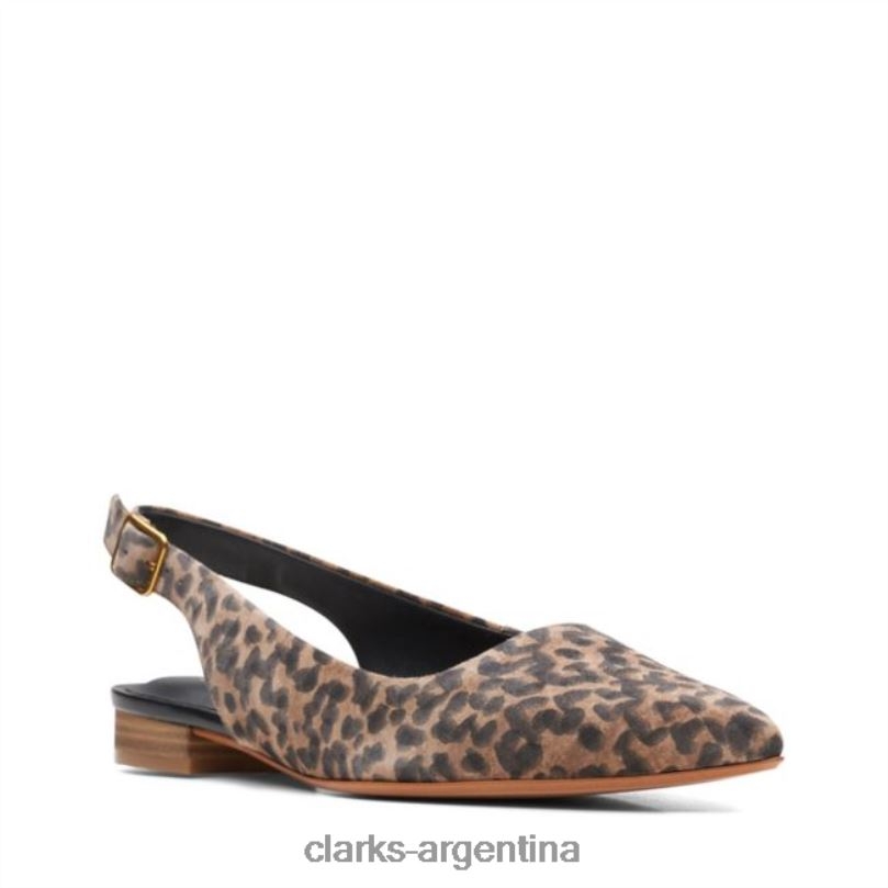 Clarks unisexo 2FZPZ6454 Laina 15 Sling estampado de leopardo clarks con estampado de leopardo estampado de leopardo