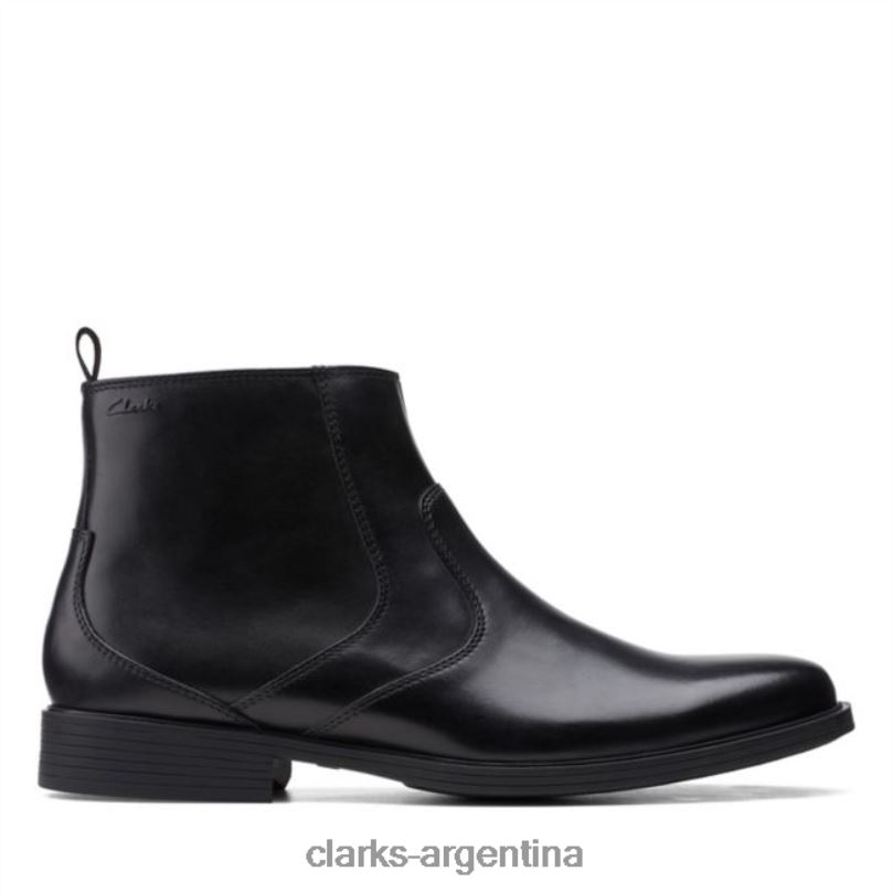 Clarks unisexo 2FZPZ6719 cremallera whiddon cuero negro clarks cuero negro cuero negro