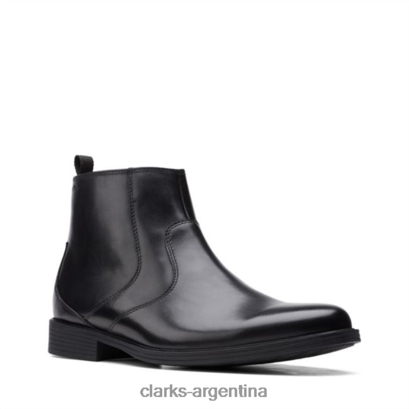 Clarks unisexo 2FZPZ6719 cremallera whiddon cuero negro clarks cuero negro cuero negro