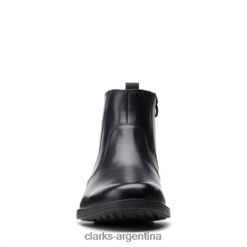 Clarks unisexo 2FZPZ6719 cremallera whiddon cuero negro clarks cuero negro cuero negro