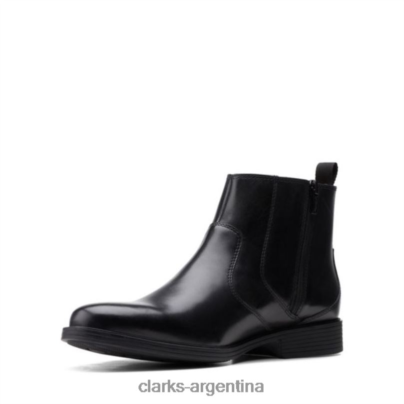 Clarks unisexo 2FZPZ6719 cremallera whiddon cuero negro clarks cuero negro cuero negro