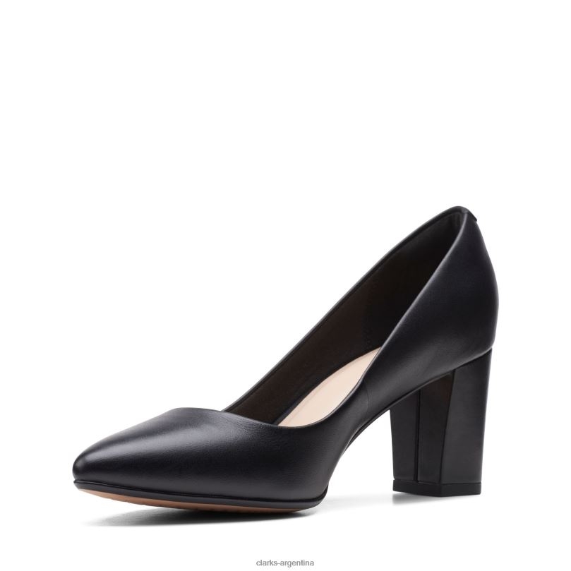 Clarks unisexo 2FZPZ3339 clarks cuero negro aubrie sol cuero negro