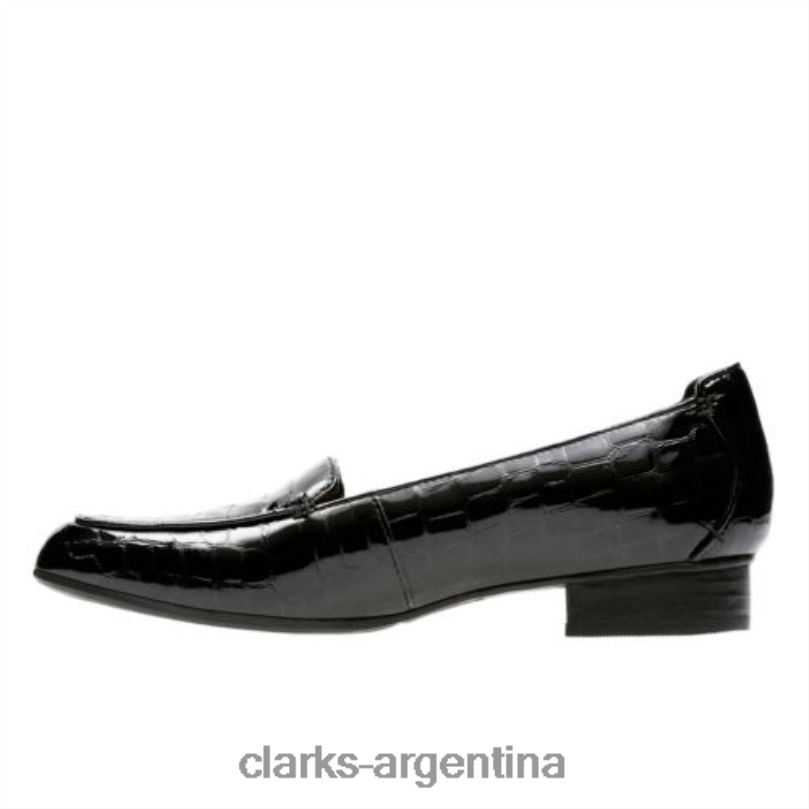 Clarks unisexo 2FZPZ4063 keesha luca clarks charol negro/cocodrilo charol negro/cocodrilo