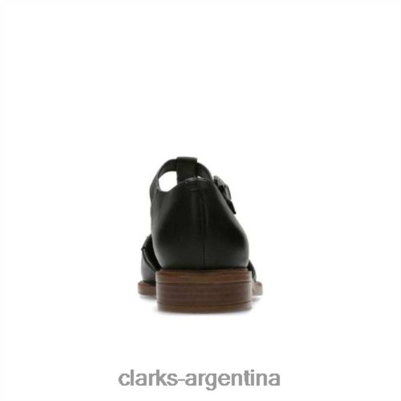 Clarks unisexo 2FZPZ4066 clarks taylor palma cuero negro cuero negro