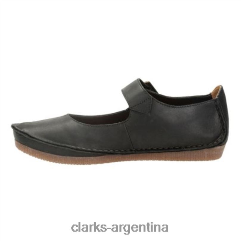 Clarks unisexo 2FZPZ4067 clarks de cuero negro janey junio cuero negro