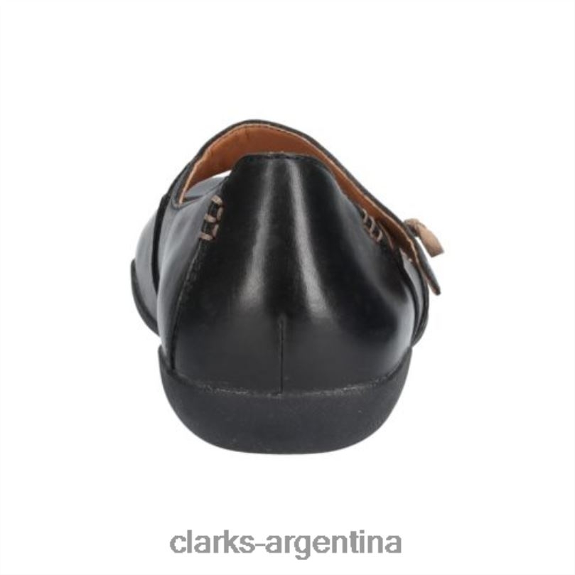Clarks unisexo 2FZPZ4069 felicia ciruela clarks cuero negro cuero negro