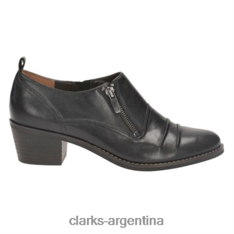 Clarks unisexo 2FZPZ4074 clarks hamlyn marie cuero negro cuero negro