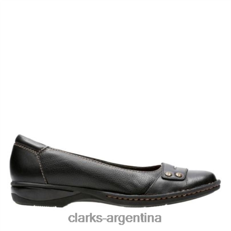 Clarks unisexo 2FZPZ4075 clarks de cuero negro pegg abbie cuero negro
