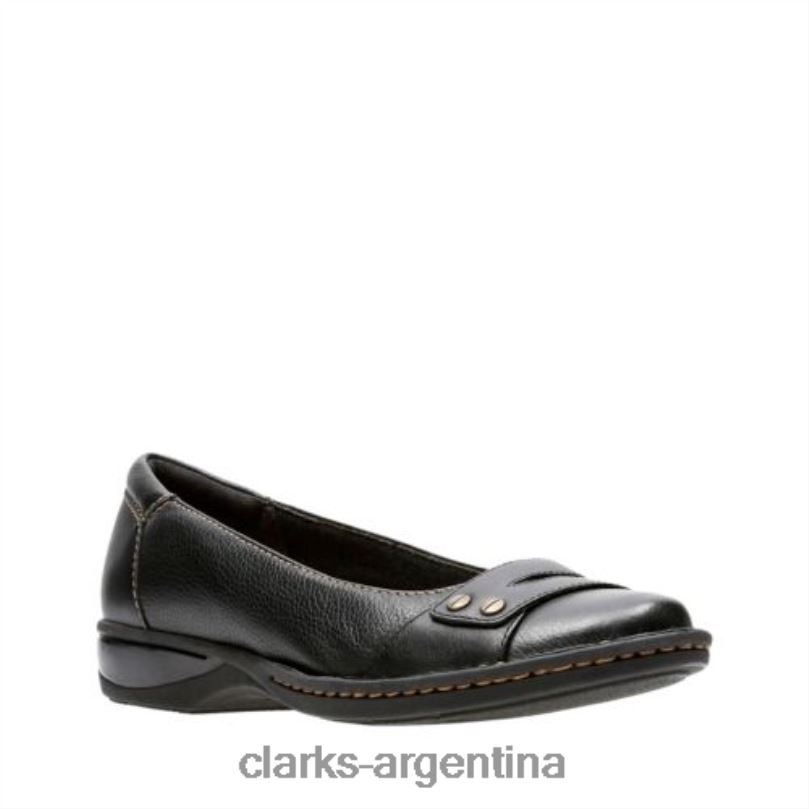 Clarks unisexo 2FZPZ4075 clarks de cuero negro pegg abbie cuero negro