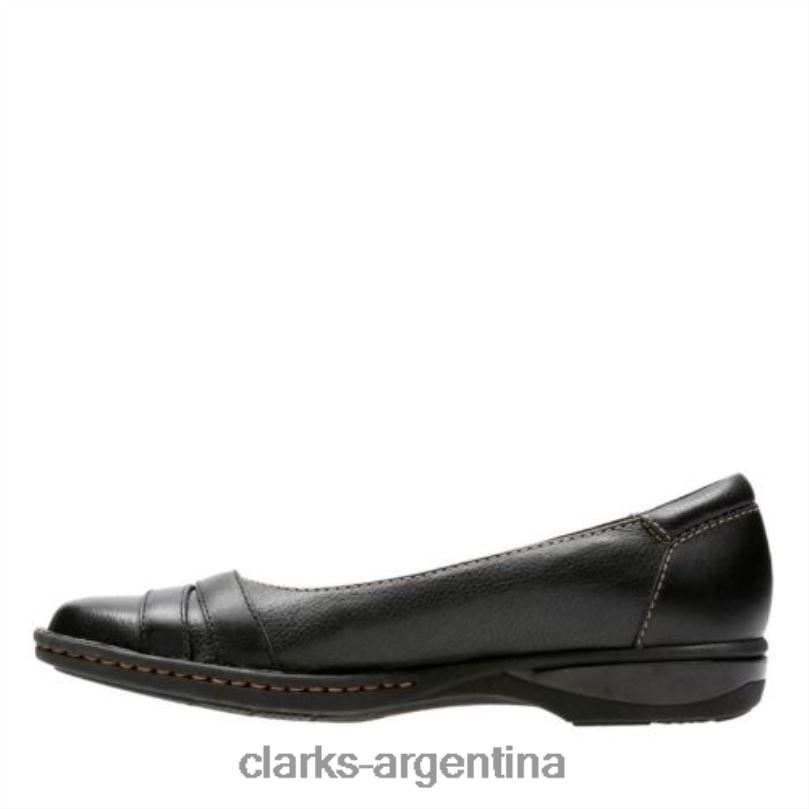 Clarks unisexo 2FZPZ4075 clarks de cuero negro pegg abbie cuero negro