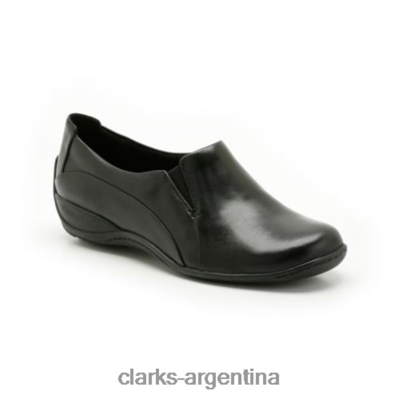 Clarks unisexo 2FZPZ4080 pastel de café clarks de cuero negro cuero negro