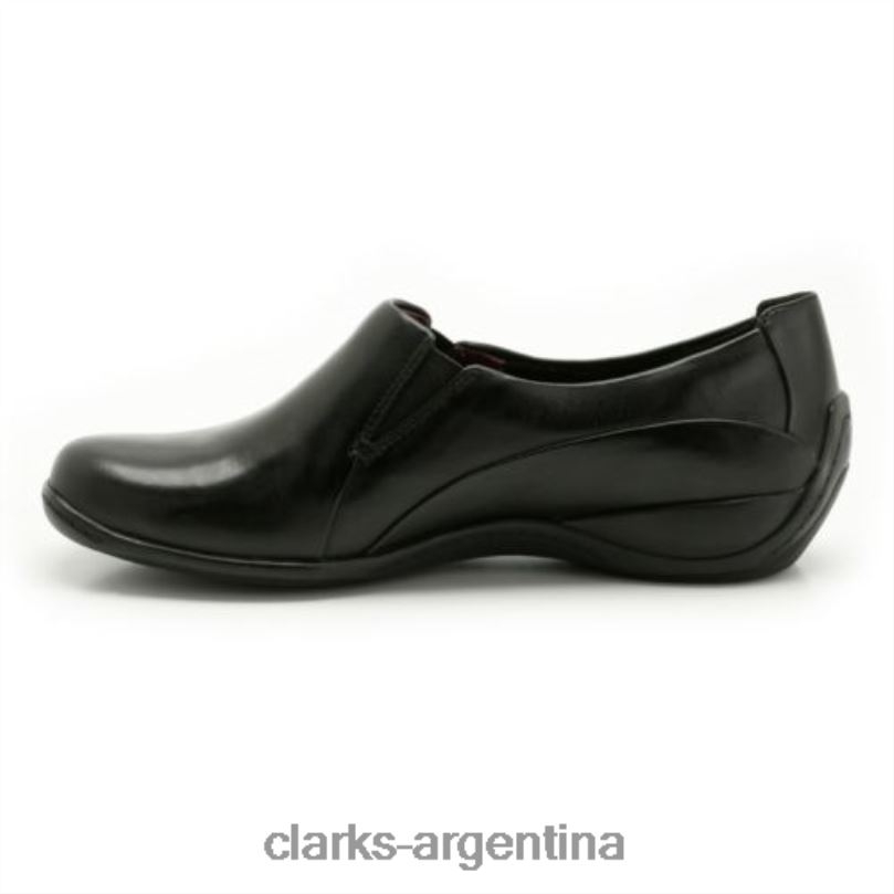 Clarks unisexo 2FZPZ4080 pastel de café clarks de cuero negro cuero negro