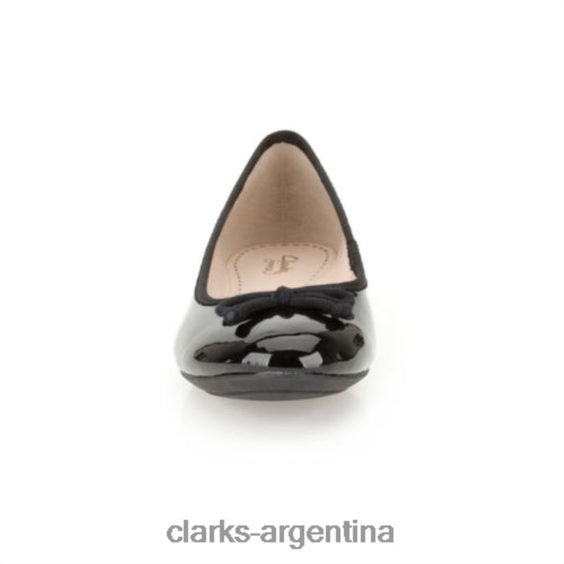 Clarks unisexo 2FZPZ4082 clarks carrusel paseo charol negro charol negro