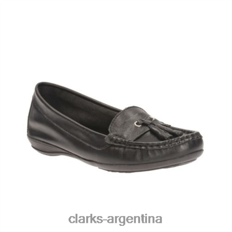 Clarks unisexo 2FZPZ4087 fe clarks cuero negro cuero negro